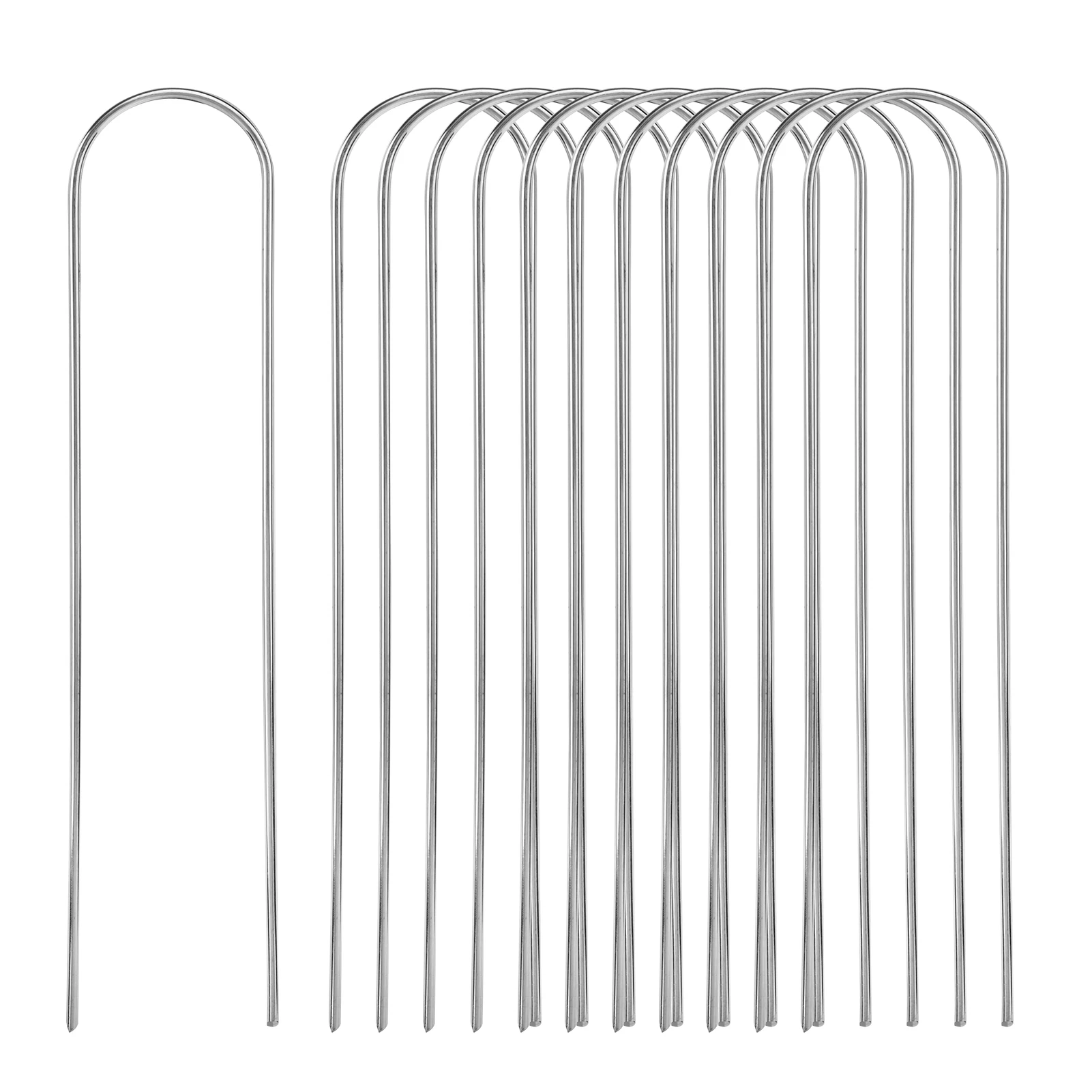 Horticultural Cloth Nails 12pcs 10inch for Soccer Goals and Trampoline