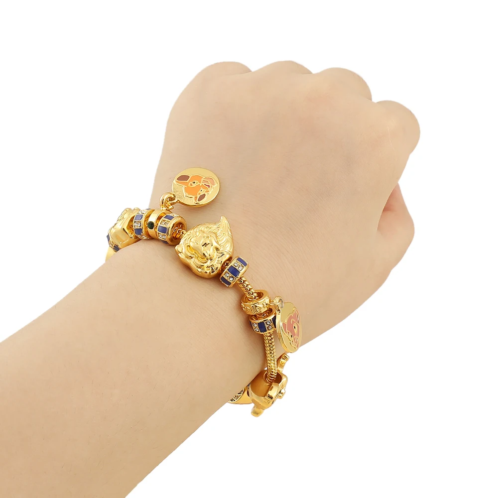 Disney The Lion King Charm Bracelet For Women Men Simba Nala