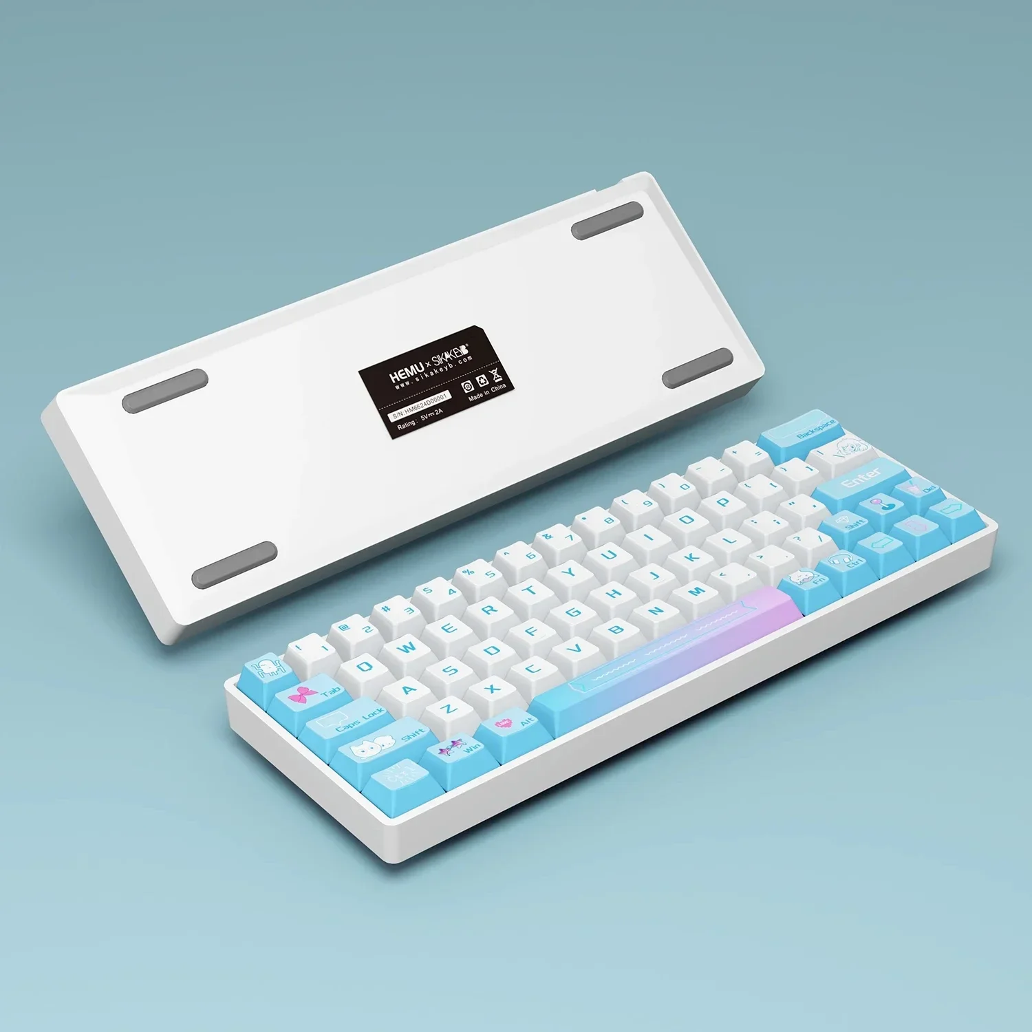 Sikakeyb HEMU-HM66-有線メカニカルゲーミングキーボード,磁気スイッチ 