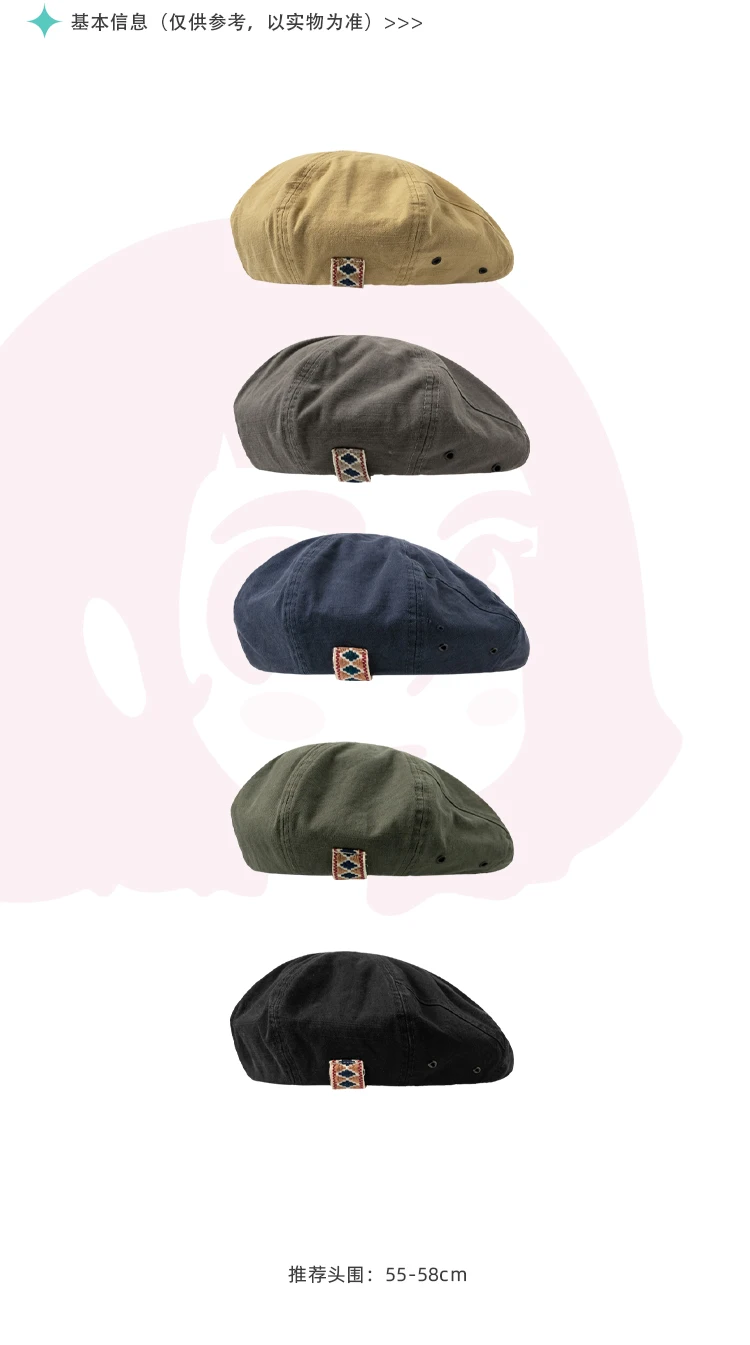 Berets Japanese Designer Beret 2023 Mori Retro Painter Hats For Womwn