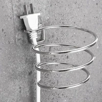2023 Wall Mounted Hair Dryer Storage Organizer Rack Holder Hanger Using In Bathroom Salon Stylist Tool Drier Organize 2