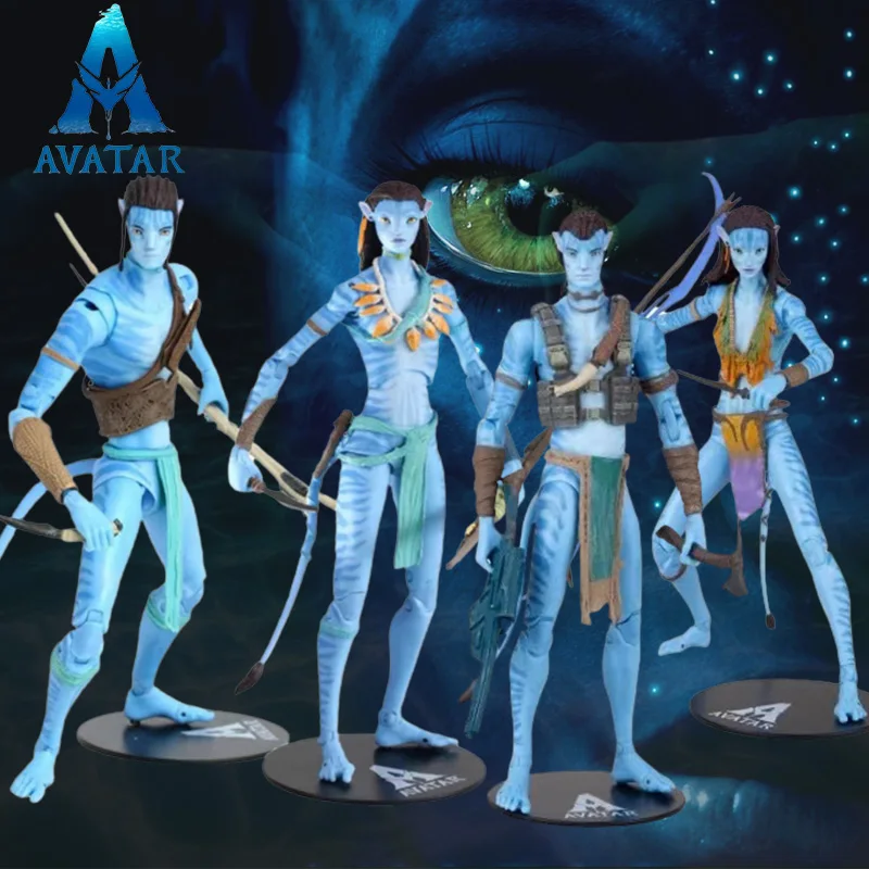 

Movie Mcfarlane Avatar Action Figures Jake Sully Neytiri Movable Figurines Anime Peripheral Collectible Toys Boys Children Gifts