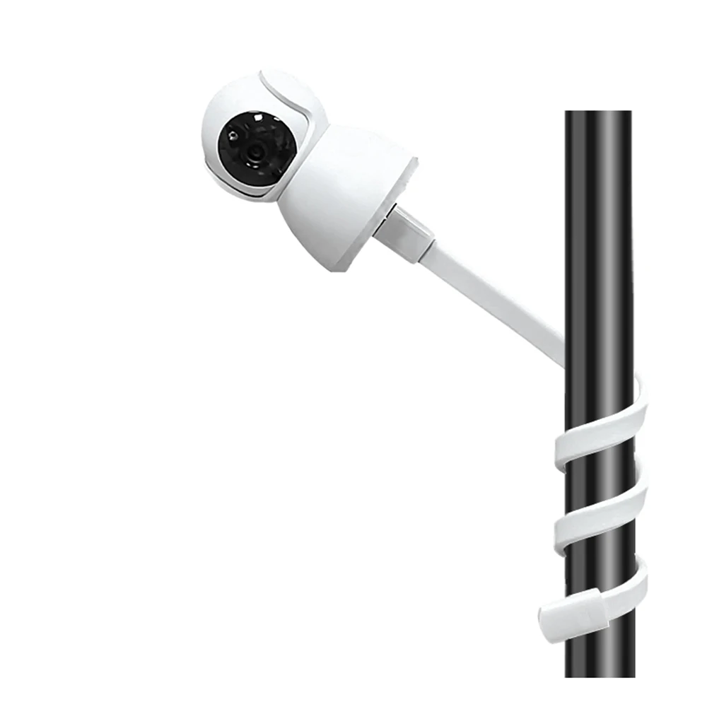 Thread Gooseneck Holder Camera Stand Multifunctional Bracket Adjustable for Baby Monitor camera holder,camera holder stand,security camera stand,security camera bracket,baby monitor holder,security camera mount,camera mounting base,camera mount panel,webcam stand