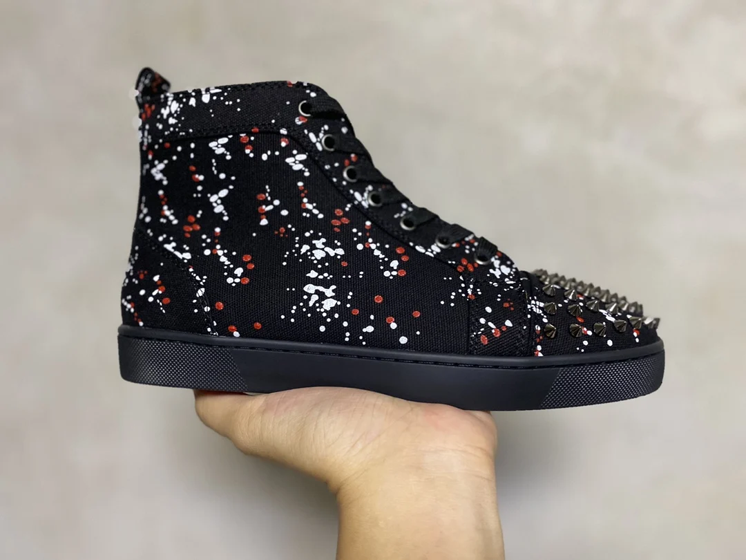 

Luxury Graffiti Designer Casual Shoes Canvas High Top Sneakers For Women Men Sport Platform Shoes Trainers
