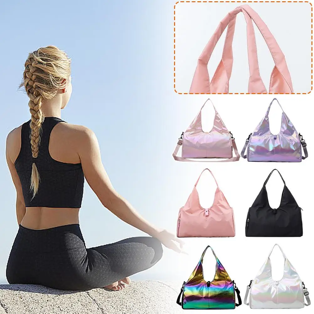 

Women Sports Gym Bag Travel Duffle Bag Tote Handbag Capacity Training Large Bag Fitness Swimming Weekend Bag Fitness E2Y7