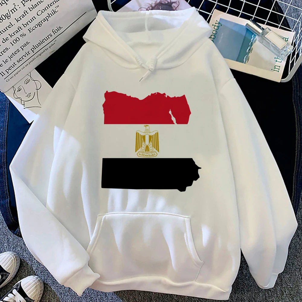 

Egypt hoodies women Winter gothic Kawaii japanese Pullover Hooded Shirt female long sleeve top sweater
