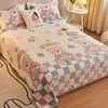 Velvet Bed Sheet Cartoon Bear Thickened Winter Warm Blanket Version Bed Cover Queen King Bedspread Home Decor Coverlid 1