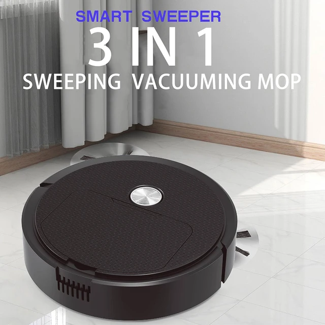3 In 1 Smart Sweeping Robot Home Mini Sweeper Sweeping and Vacuuming Wireless Vacuum Cleaner Sweeping Robots For Home Use 1