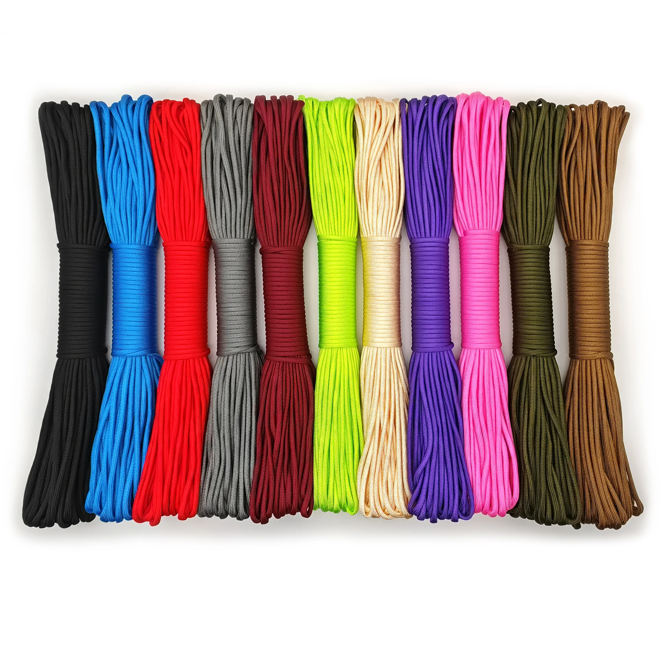 Paracord for Survival Parachute Cord Lanyard Camping Rope Hiking Clothesline Rope Dia.4Mm 5M/10M/31M Length 7 Stand Cores