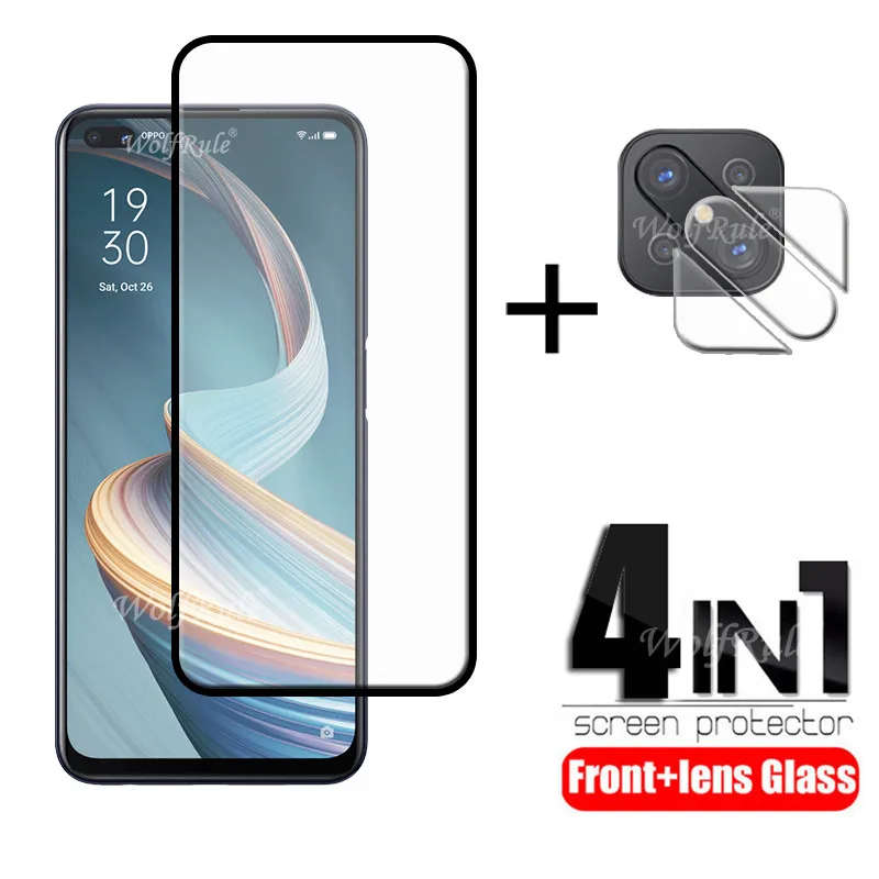 4-In-1 Per Oppo Reno 4Z 5G Glass Per Oppo Reno 4Z 5G Proteggi Schermo Intero In Vetro Temperato Per Oppo Reno 4Z 5G Lens Glass 6.57"