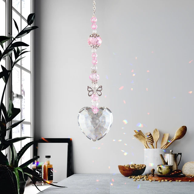 Pendentif Prisme Boule De Cristal En Forme De Cœur 1 Pièce - Temu