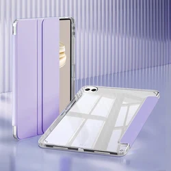 Trifold Leather Acrylic Back Case with Pen Holder for MatePad Mini 8.8 (Purple)