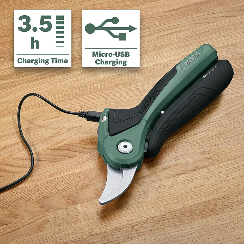 Bosch Cordless Pruning Shears Home and Garden Electric Secateurs 3.6V 20mm Gardening Plant Scissor Branch Pruner Power Tool 4