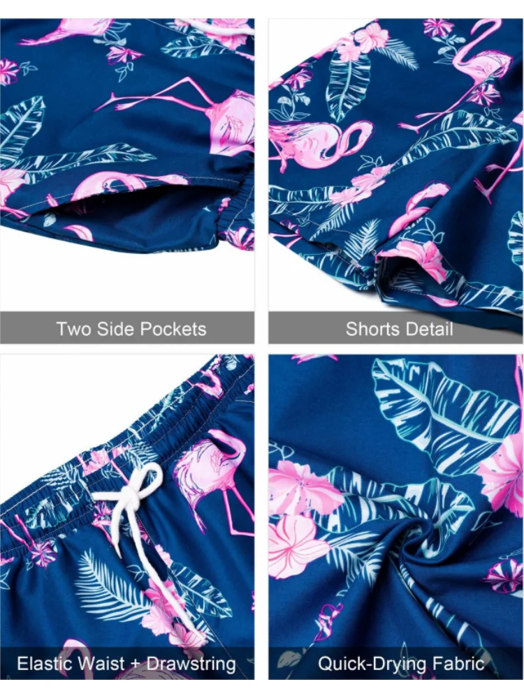 New Men's Short-Sleeved Shirt And Shorts Two-Piece Set Beach Hawaiian Style Summer Single-Breasted Shirt T-Shirt Sportswear Suit 5