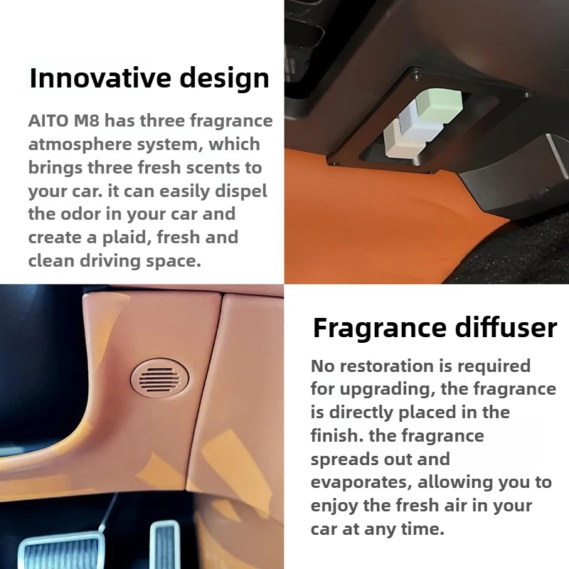 For AITO M8 Car Electric Air Diffuser Fragrance Freshener System Refill Perfume