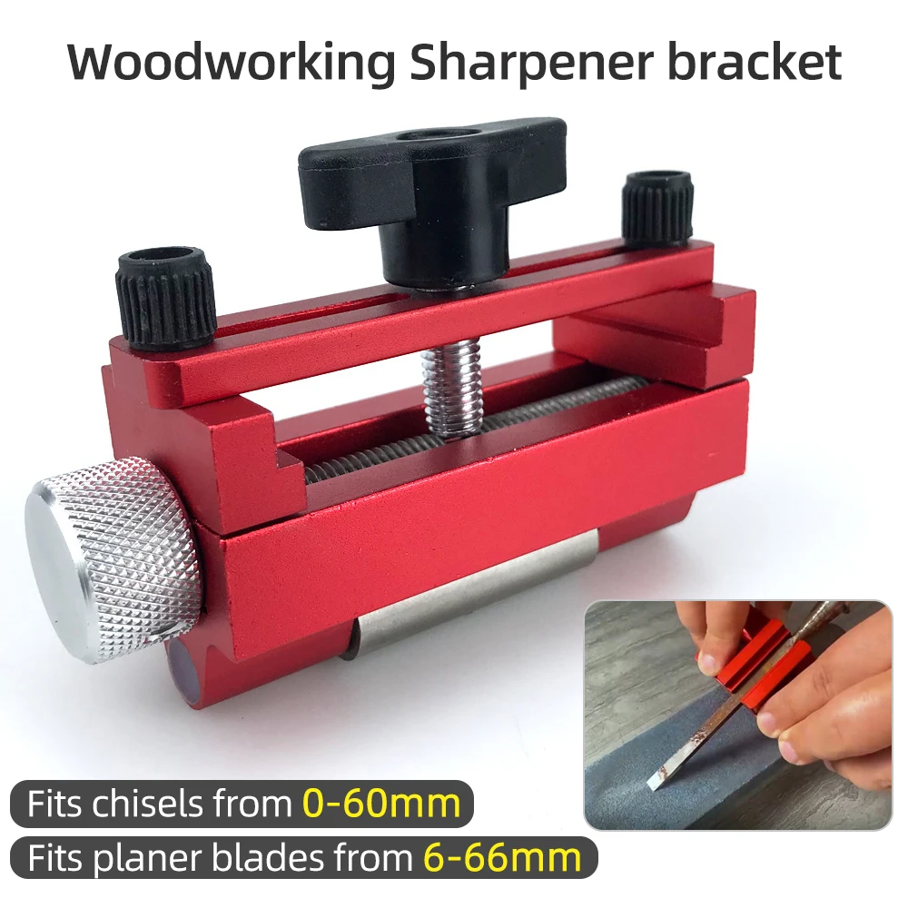 

Fixed Angle Honing Guide Edge Sharpening Jig Planer Blades Flat Chisel 0-2.25inches Woodworking Hole Punch Grindstone Bracket