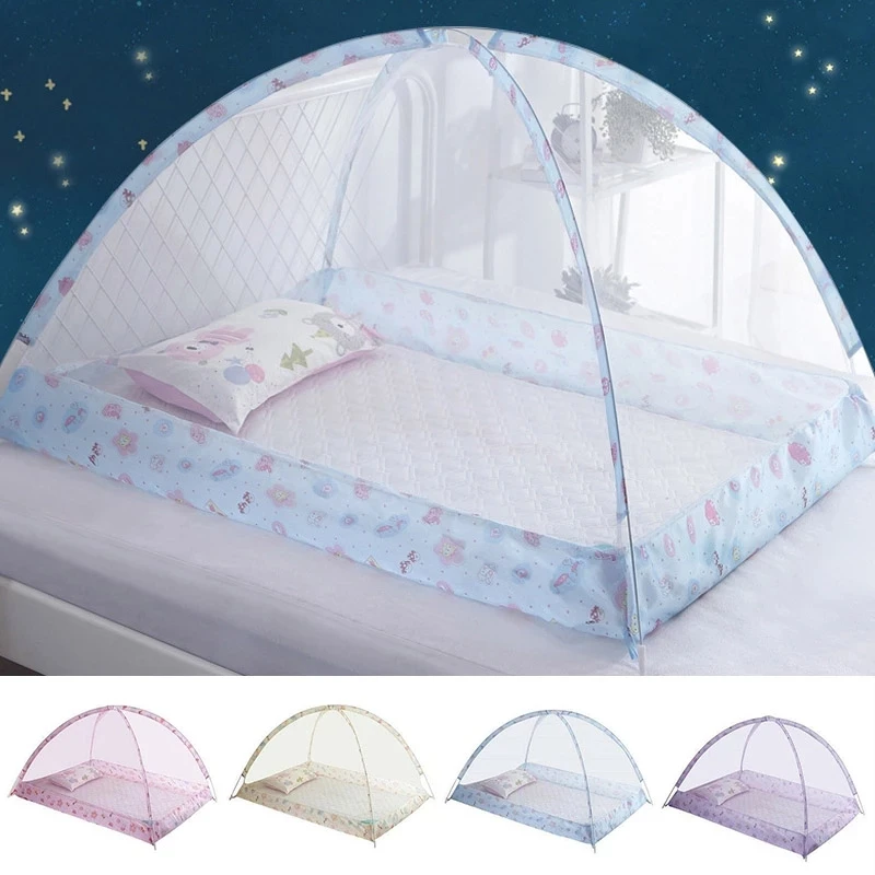 Crib Mosquito Net Children's Mosquito Net Bed Baby Dome Free Installation Portable Foldable Babies Beds Children Play Tent