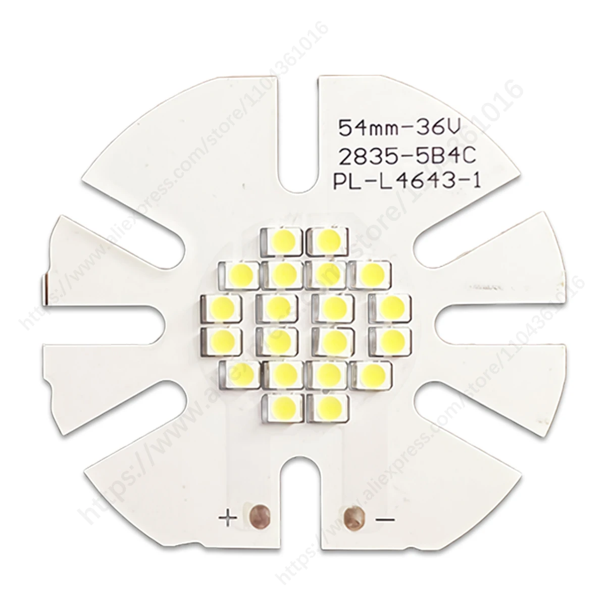 5PCS SMD 2835 흰색 지능형 임베디드 LED 조명 36V 15W-36W 원형 칩 전구 간단한 광원 액세서리