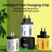 240 Вт, 5 портов, 2 USB, 3 типа C, быстрая зарядка, светодиодное зарядное устройство для мобильного телефона для Xiaomi Huawei Iphone, Samsung, адаптер зарядного устройства USB C — изображение 5