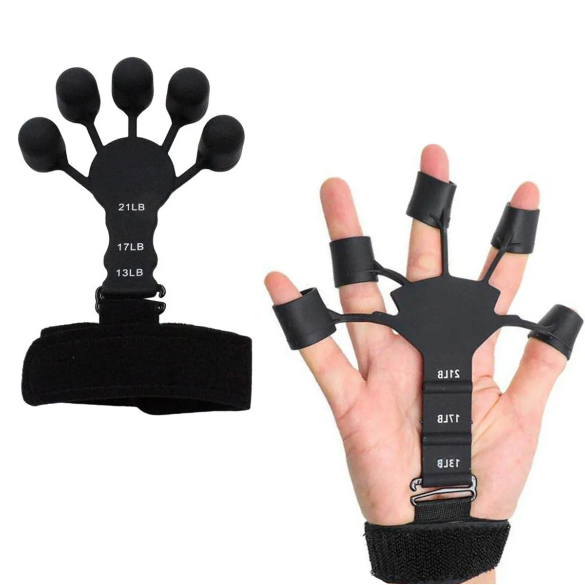 Silicone Gripster Grip Strengthener Finger Stretcher Hand Trainer Gym