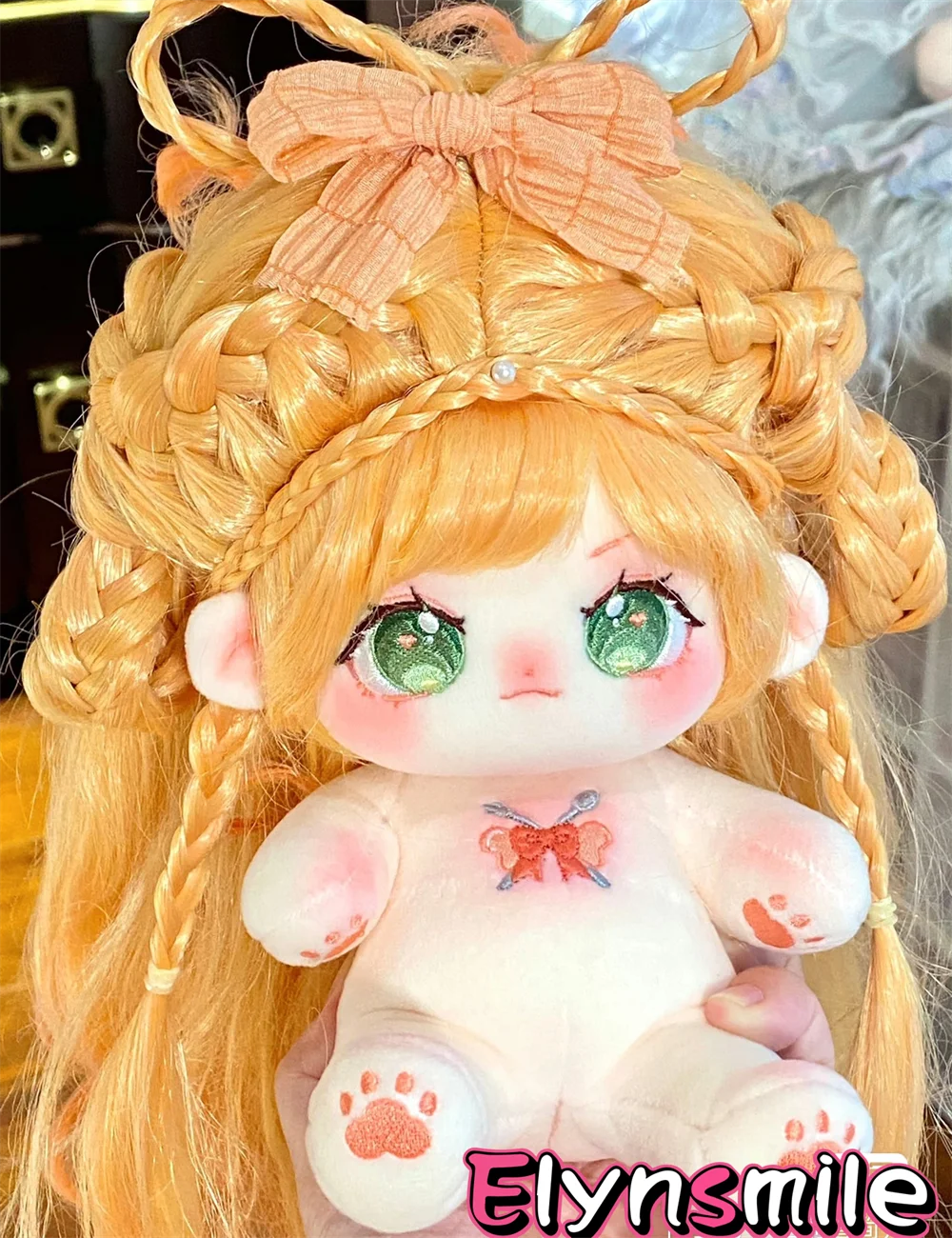 

In Stock Anime Monster Orange Long Hair 20cm Lovely Plush Doll Soft Pillow Cosplay Anime Figure Doll Toy For Kids Gifts LHXY
