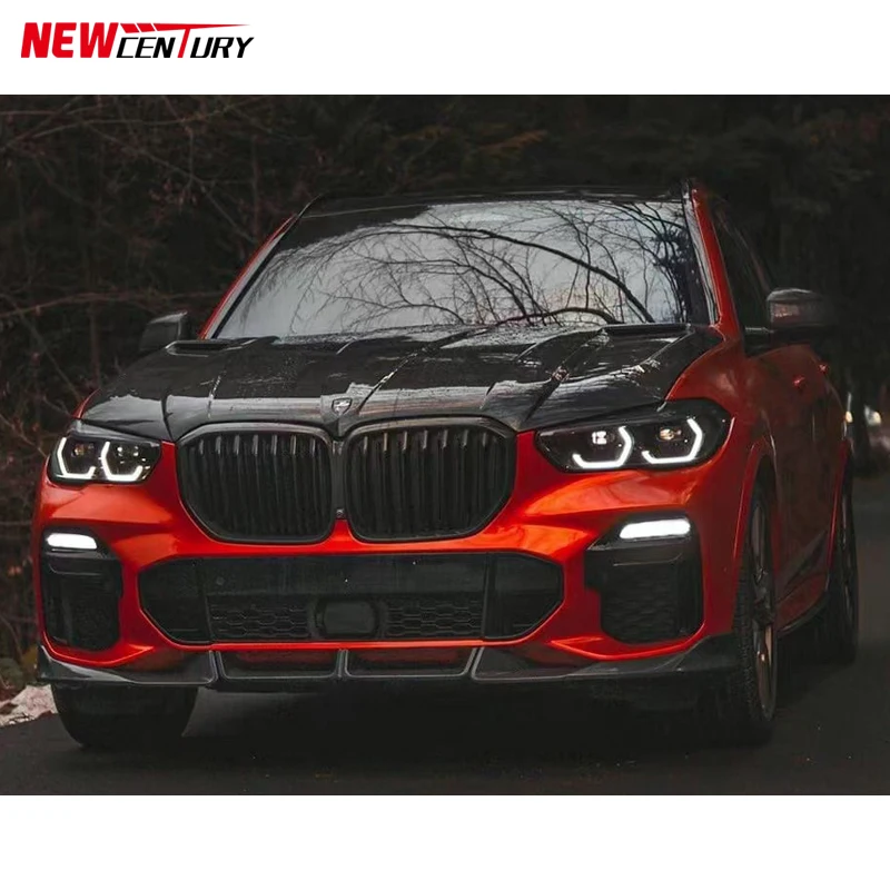 탄소 섬유 스타일 오프닝 후드 교체, BMW X5 G05 F95 에 적합