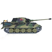 Upgraded 1/16 Heng Long 7.0 German King Tiger RC Tank Model 3888A Metal Tracks Idlers Sprockets Smoke Effect Toys TH17523 2