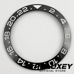 Sloping Sea Deep Ceramic Bezel Insert for Diving Watches - Premium Replacement for Men (Black GMT)