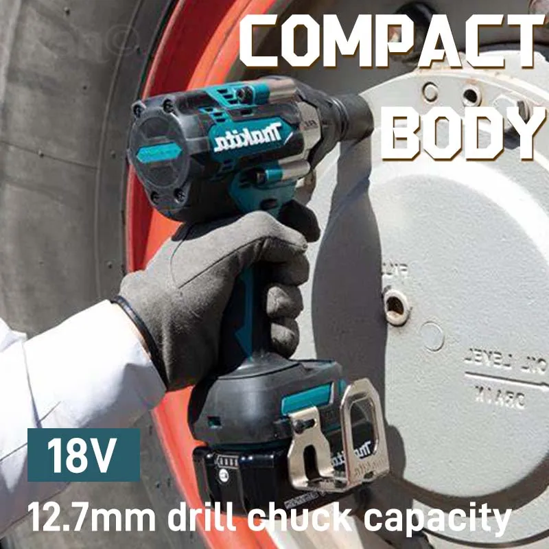 Makita high torque lithium power tool DTW700 rechargeable 18V brushless electric impact wrench 700N M-torque high-speed motor 2