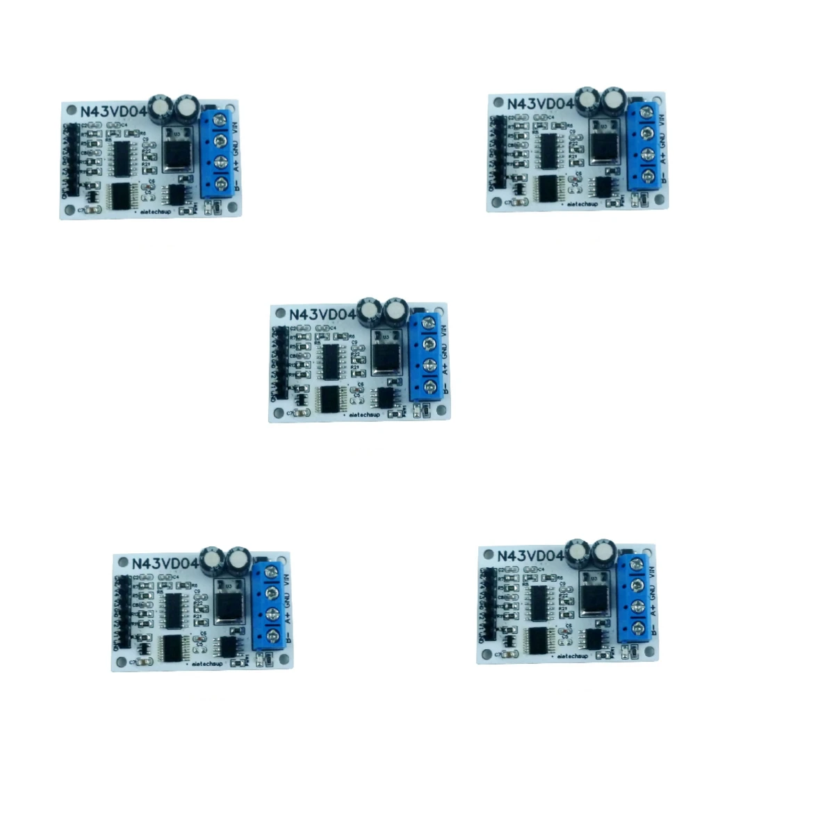 

5X N43IC04 N43VD04 4-20MA/0-5V/0-10V 4ch Current/Voltage Analog Acquisition RS485 Modbus RTU ADC ModulX