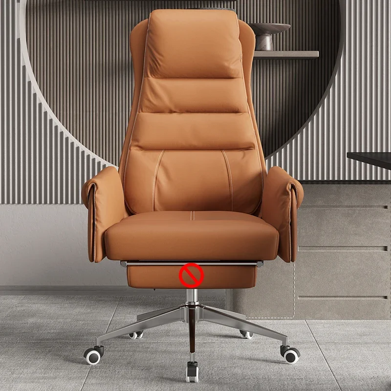 

Recliner Computer Chair Ergonomic Leather Nordic Executive Accent Chair Study Floor Bedroom Sillas De Oficina Office Furniture