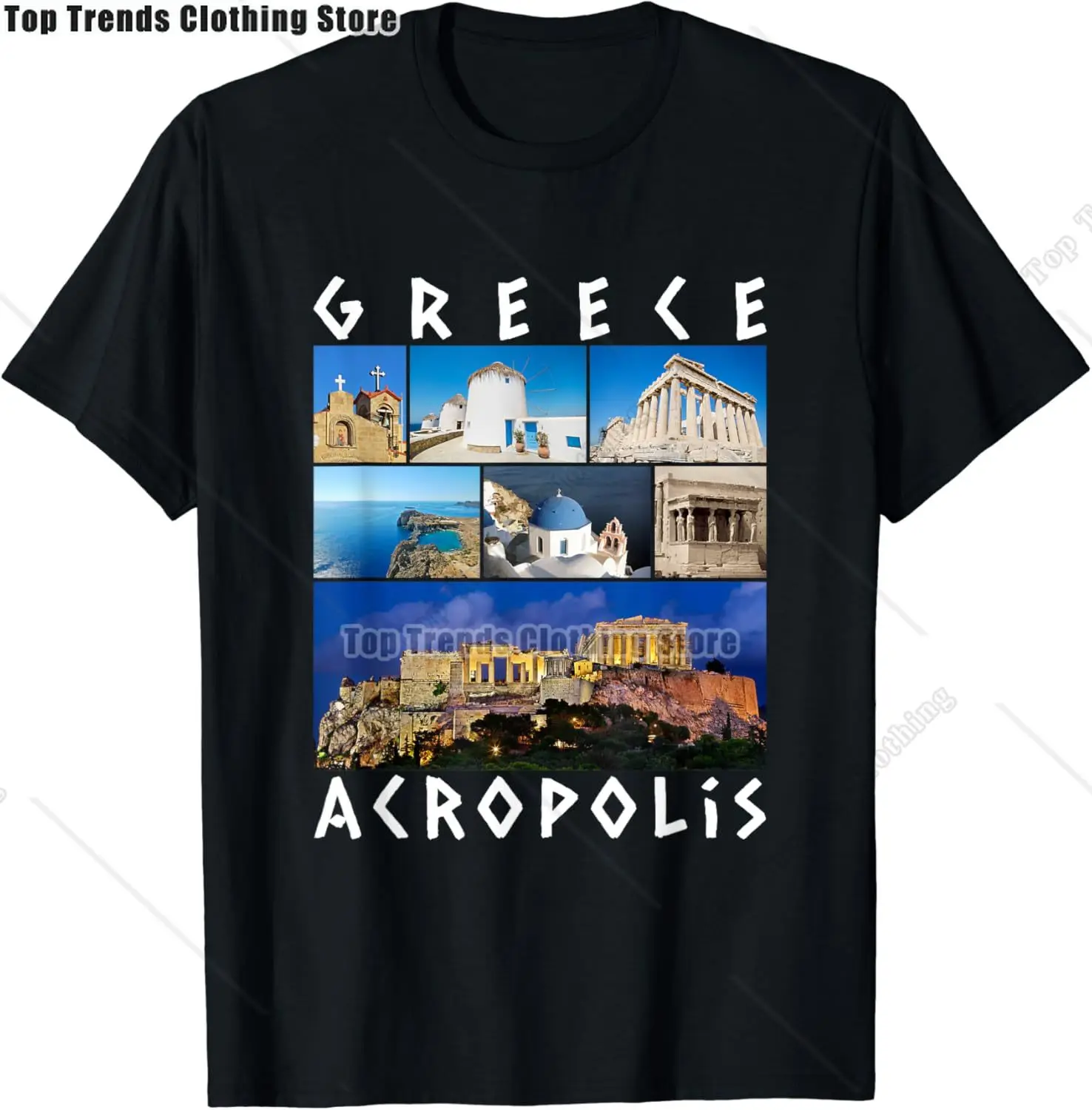 Vintage Greek Pride Heritage Graphic T-Shirt - Summer Cotton Streetwear