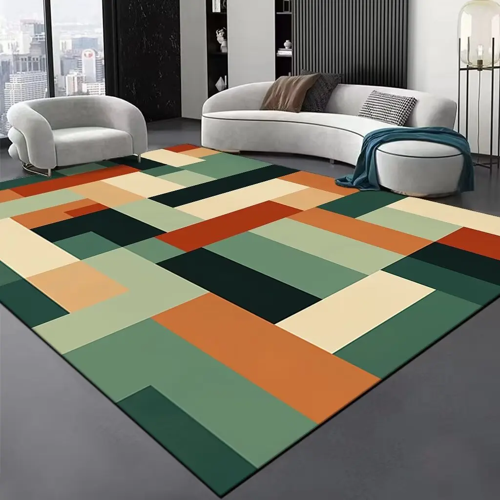 Nordic Large Size Abstract Rugs for Living Room Light Luxury Sofa Area Decoration Carpets Home Bedroom Lounge Non-slip Floor Mat floor mat decorative carpet non slip carpet