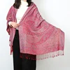 Luxury Paisley Pashmina Women Silky Jacquard Scarf Ethnic Style Fringed Scarves Soft Long Shawls and Wraps for Lady Bufandas 4