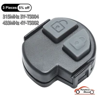 KEYECU Keyless Entry Remote Key 2ปุ่ม433MHz 4Y-TS002 / 315MHz 3Y-TS004 Fob สำหรับ Suzuki Swift 2005 2006 2007 2008 2009