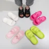 Summer Women's Cute Bear Slippers Cartoon Bathroom Flip Flops Anti Slip Light EVA Soft Sole Shoes Outdoor Sandals Beach Slides 3