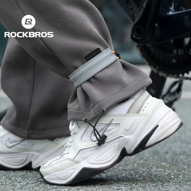 Bicycle Leg Strap Safety Reflective Outdoor Bicycle Ankle Leg Band Portable Sports Camping Harnesses Cycling Equipment ROCKBROS