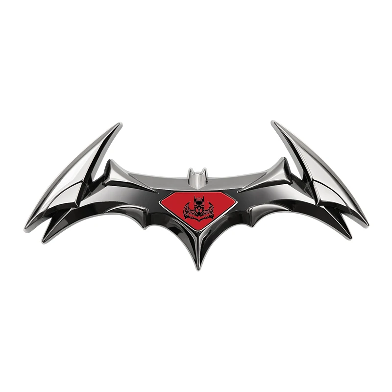Metal Bat Logo Car Emblem Badge - Premium Auto Accessory Sticker