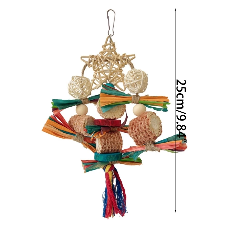 Small Bird Rattan Balls Shredding Biting Toy Birdcage Toy Cockatiels Tearing