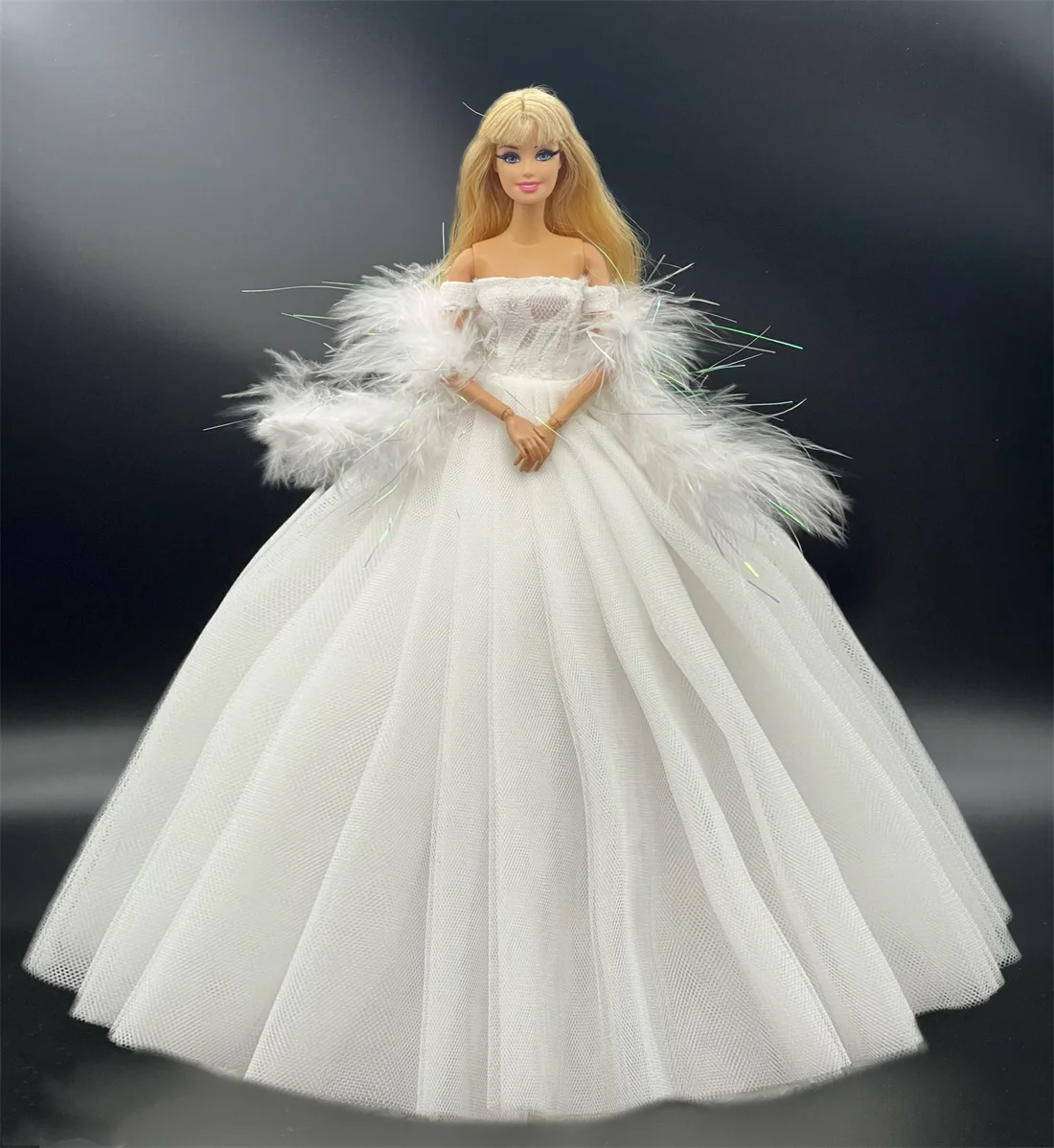 1 Set Doll Accessories Princess Dress + Shoes for 30cm 11 Inch Barbie Doll Kids or Birthday Gift 3