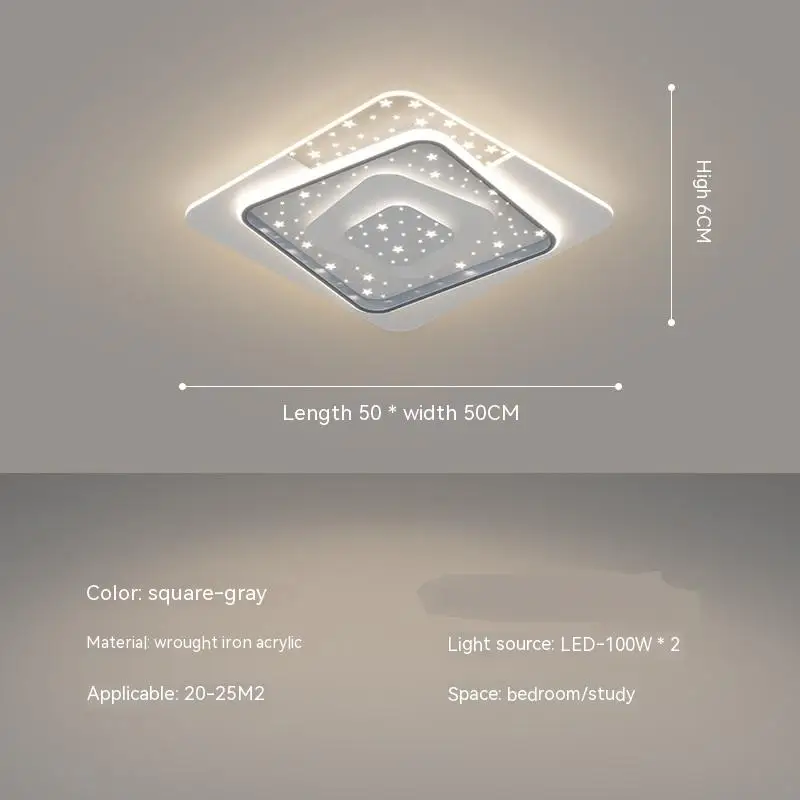 

Новая лампа для потолка в гостиной, современная простая Бытовая лампа для спальни, Северная Европа