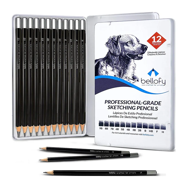 Bellofy Artist Drawing Set Sketching Drawing Kit -100 Sheet