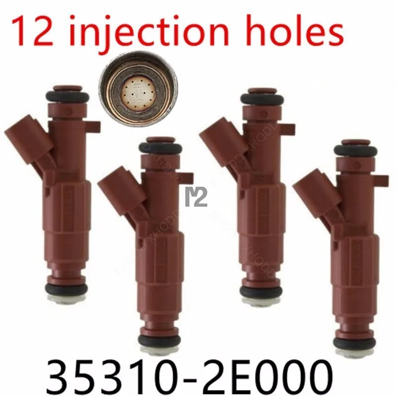 

For Hyundai Kia Genuine Set Of 4 Fuel Injectors For 2011-2013 Hyundai Elantra 1.8l 2014 Kia Soul 2.0 353102E000 Kia Forte 1.8L
