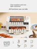 220V 2 Layers Barbecue Skewer Machine Household Electric Grill Automatic Rotating Barbecue Machine Non-stick Frying Pan 4