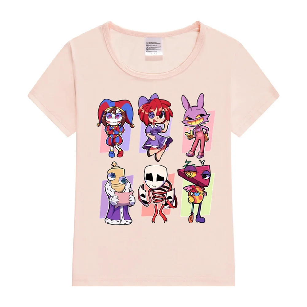 The Amazing Digital Circus T-Shirts for Children Boys Girls Spring Summer