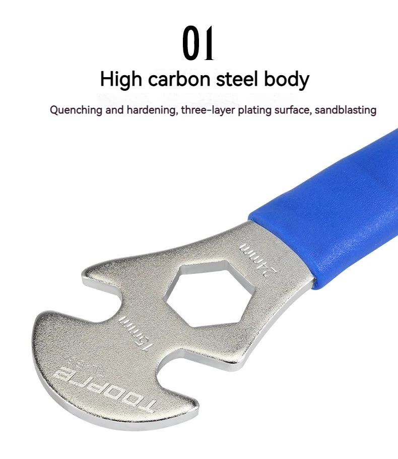 Mountainbike Pedal Entfernung Schlüssel Fahrrad Demontage Reparatur Werkzeuge 15mm Erweiterte Demontage Und Installation Werkzeuge – Detail 3