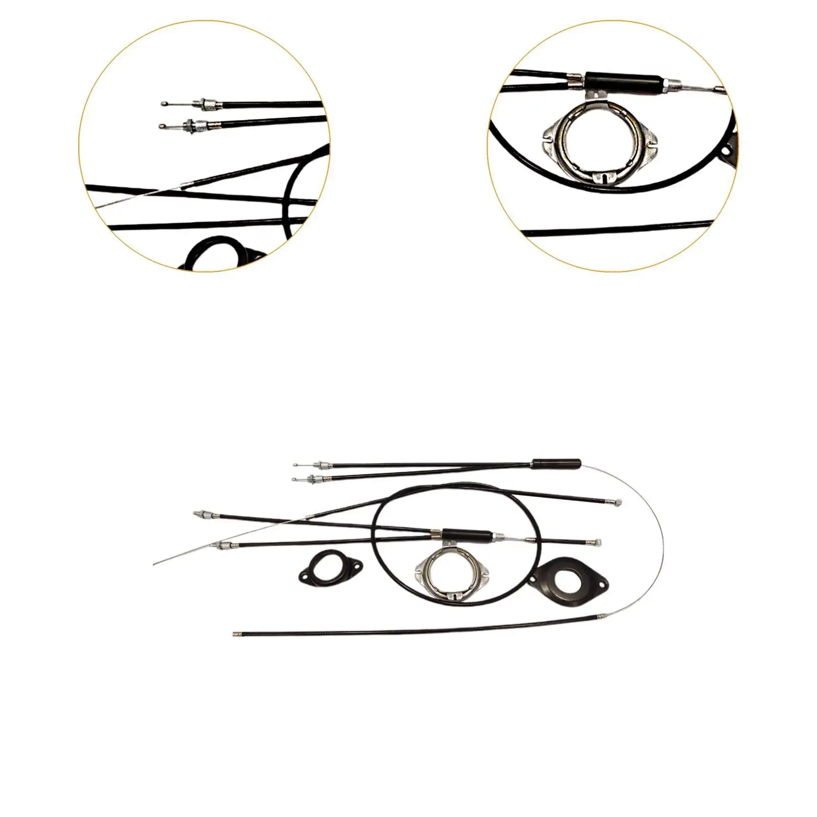 BMX 자이로 산악 자전거 브레이크 케이블 세트, 스피너 로터 포함, 앞 뒤 상단 하단 케이블, 사용하기 쉬운 자전거 브레이크 케이블 하우징