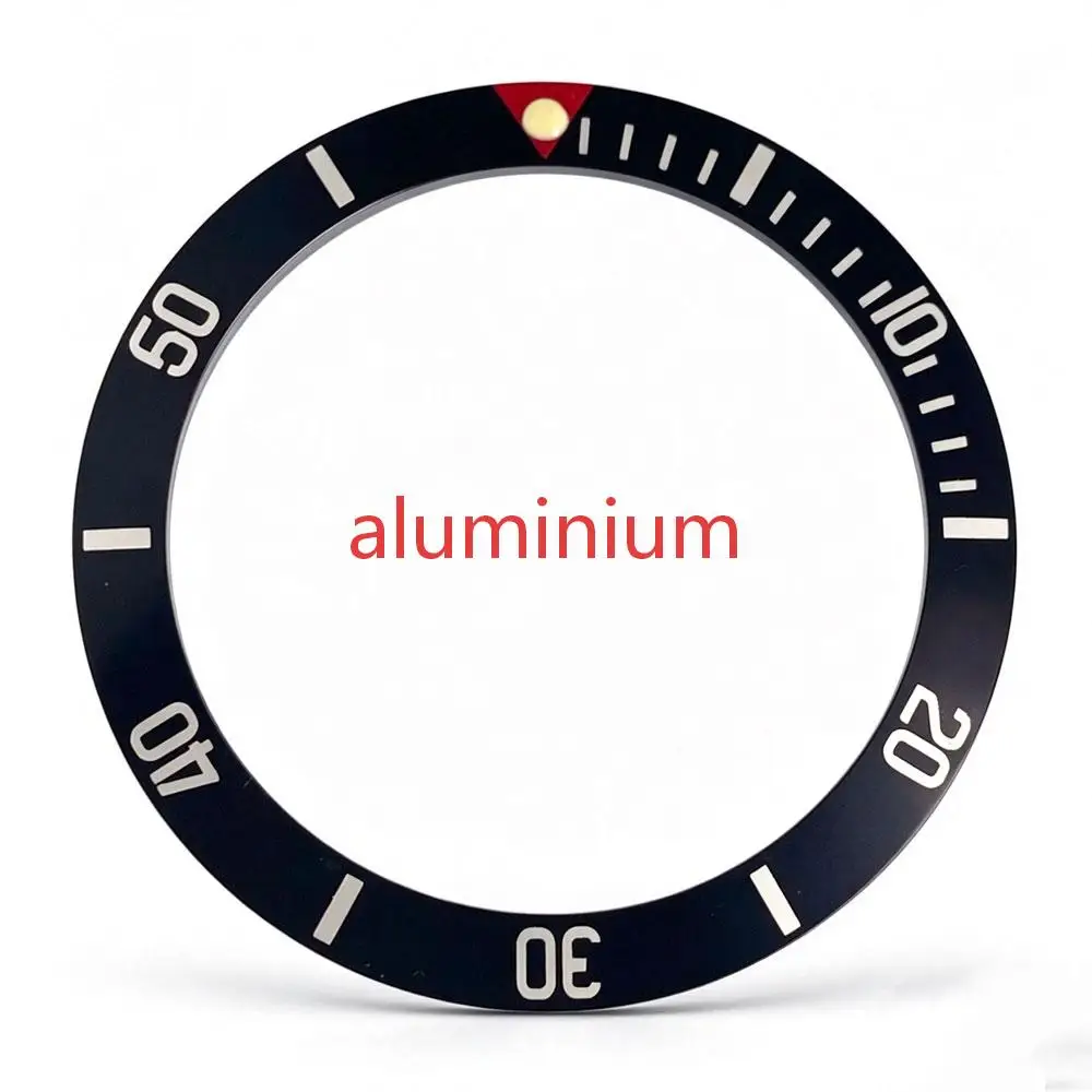 Premium Diving Bezel Insert in Ceramic/Aluminum/Acrylic - 36.5mm*29.2mm, 1 Piece