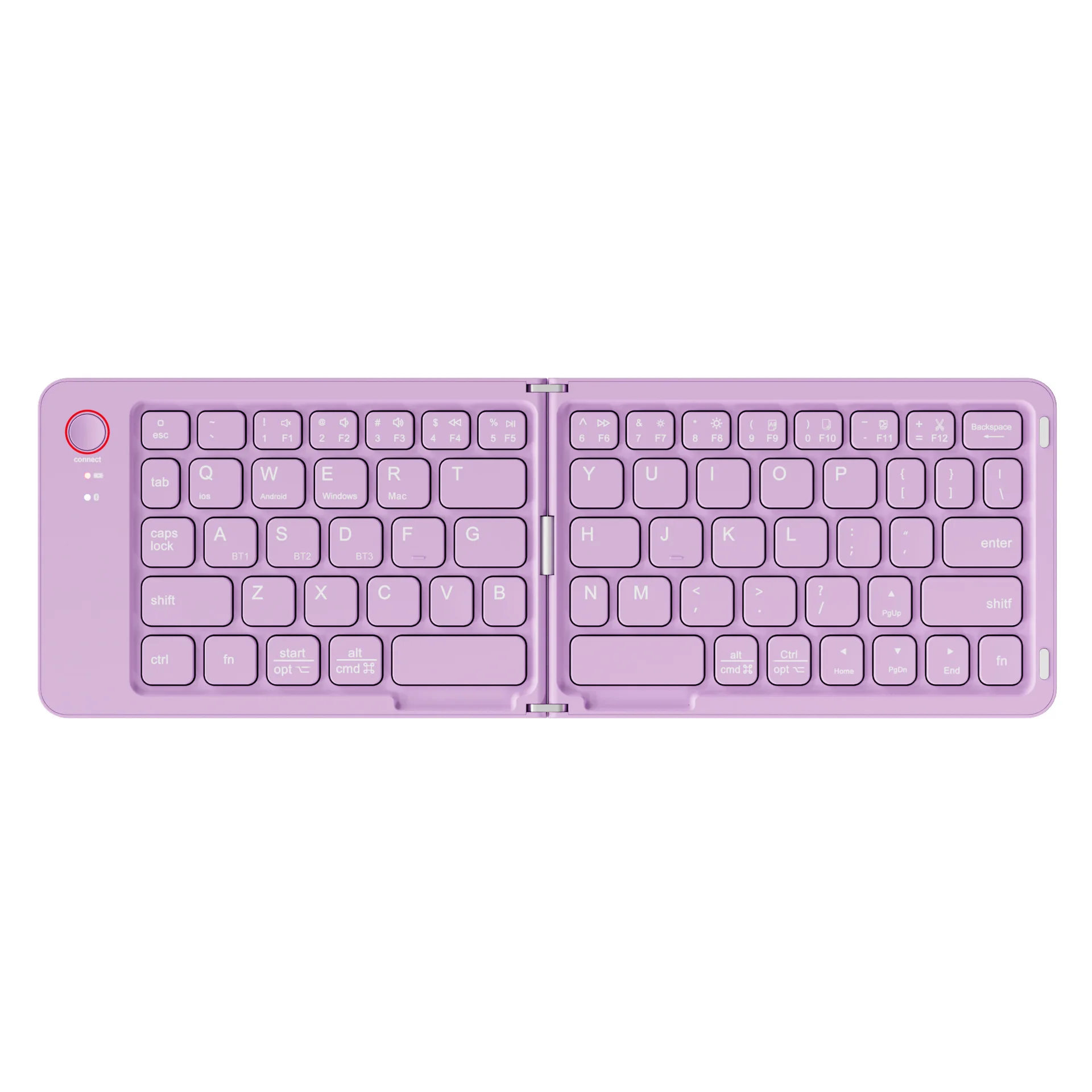 Clavier Bluetooth portable et pliable – Clavier sans fil compact pour Windows, Android, iOS, ordinateurs portables et tablettes_voghion.com