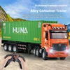 New 1317 Nine-Channel Alloy Remote Control Container Truck Transport Electric Semi-Trailer Tractor Trailer Remote Control Toys 1